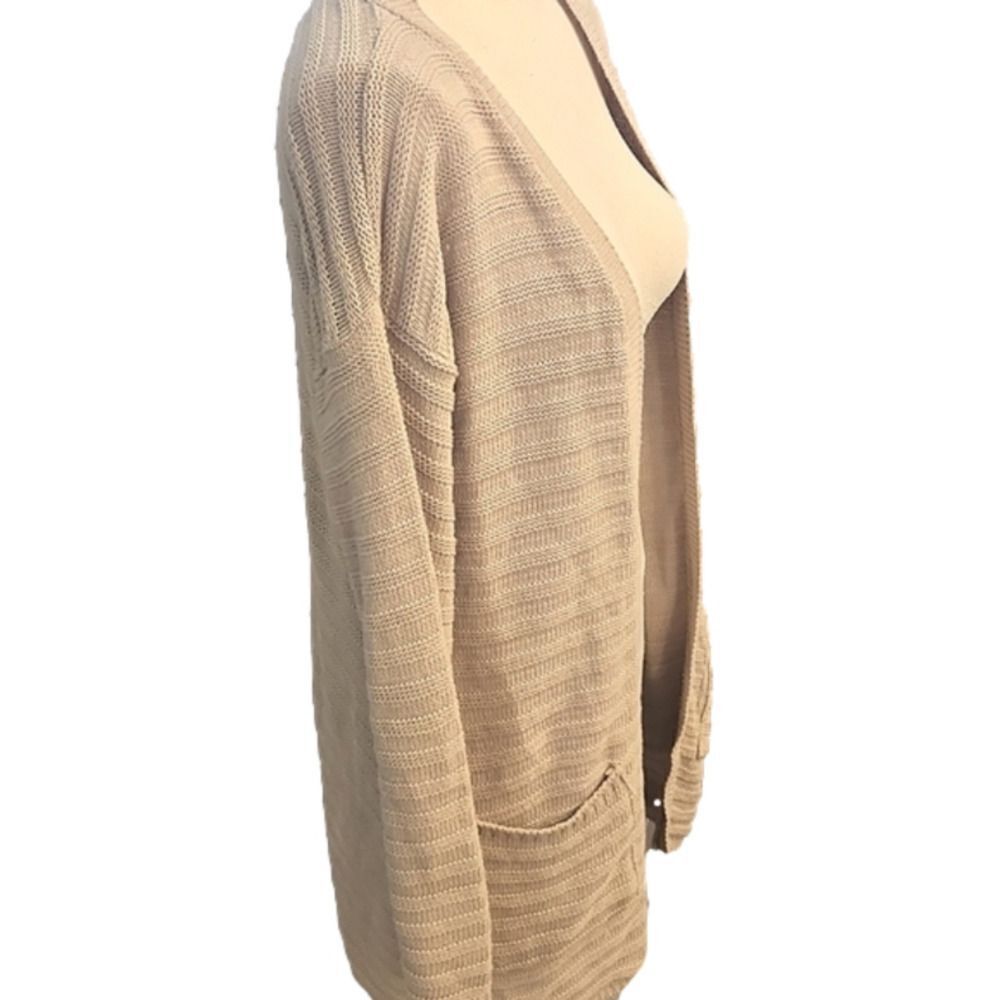 COPY - JUNIORS Say What tan lightweight cardigan size Small. - Picture 4 of 10